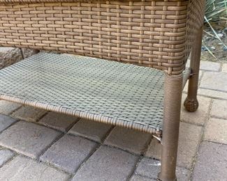 All Weather Wicker Table Large	18 x 18 x 30in	HxWxD
