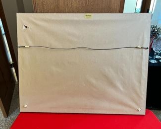 Original Art Horse Landscape Painting Janice 1978	Frame: 21 x 26.5in	
