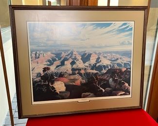 Original art Carl Yazzie Bobcat	Frame: 17.5 x 21in	
