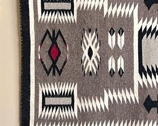Vintage Navajo Crystal Storm Pattern Rug	26 x 44.5in	
