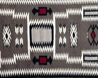 Vintage Navajo Crystal Storm Pattern Rug	26 x 44.5in	
