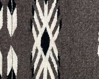 Vintage Navajo Crystal Storm Pattern Rug	26 x 44.5in	
