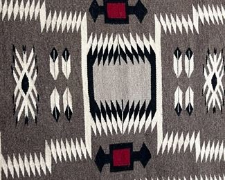 Vintage Navajo Crystal Storm Pattern Rug	26 x 44.5in	
