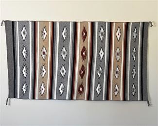 Navajo Chinle Star&nbsp;Wide Ruins Banded Rug Native American 	34 x 59in	
