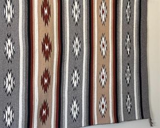 Navajo Chinle Star&nbsp;Wide Ruins Banded Rug Native American 	34 x 59in	
