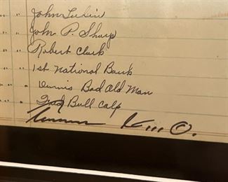 Original Art Terrance Guardipee Blackfeet Ledger Painting 5 TeePees Native American Framed Drawing Siksikaitsitapi	Frame: 24 x 30in	
