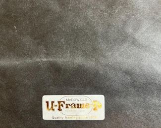 Original Art Terrance Guardipee Blackfeet Ledger Painting 5 TeePees Native American Framed Drawing Siksikaitsitapi	Frame: 24 x 30in	
