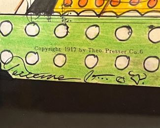 Original Art Terrance Guardipee Blackfeet Ledger Painting TeePees Native American Framed Drawing Siksikaitsitapi By the Waters of Minnetonka	Frame: 23 x19in	
