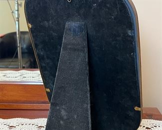 Vintage Gold Framed Mirror Table top 	16 x 10in	
