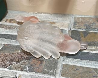 Art Glass Birds on Branch Crowning Touch Satin	6 inches high	
