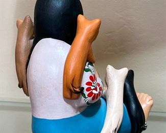 Ceramic Storyteller Figure Elidas Imports South American 	4.5 inches high	
