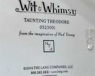 Wit & Whimsy Figurine "Taunting Theodore" Cat by Ned Young for Lang & Wise	4 inches high	
