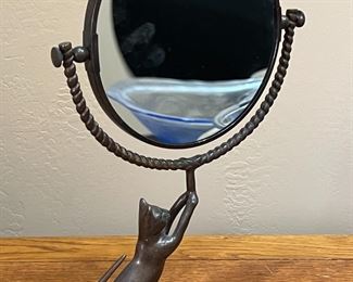 Bronze Cat Mirror	14 inches high	
