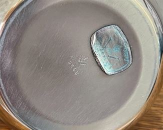 Wallace Oil Lamp Silver Plated #9065 w/ Chimeny	12.75 inches high.	
