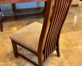 11pc Dining Set Table & Chairs Broyhill Artisan Ridge Mission Arts and Crafts	Table: 30 x 44 x 72-90-108in	
