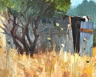 Original Art Jonathan Sobol Oil Painting Shack in the Wilderness	Frame: 24 x 29in	
