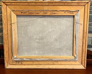 Original Art Canyon Snow Jonathan Sobol Oil Painting  	Frame: 25 x 30in	
