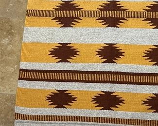Navajo Betty Carol Crystal Chinle Pattern Rug Native American 26 x 38in	