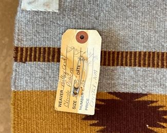 Navajo Betty Carol Crystal Chinle Pattern Rug Native American 26 x 38in	