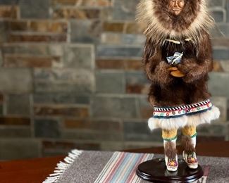 Kathleen Westlake Inupiaq Doll Lady with Seal Oil	14.5 inches high.	
