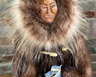 Kathleen Westlake Inupiaq Doll Lady with Seal Oil	14.5 inches high.	
