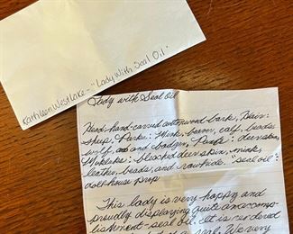 Kathleen Westlake Inupiaq Doll Lady with Seal Oil	14.5 inches high.	
