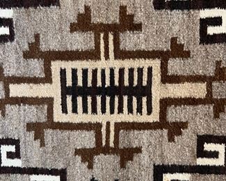Navajo Two Grey Hills Rug Helen George  	25 x 25in	

