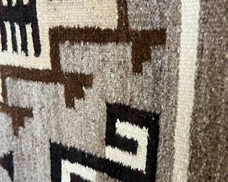 Navajo Two Grey Hills Rug Helen George  	25 x 25in	

