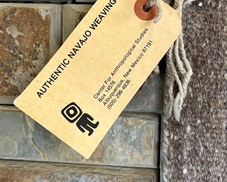 Navajo Two Grey Hills Rug Helen George  	25 x 25in	
