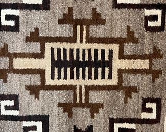 Navajo Two Grey Hills Rug Helen George  	25 x 25in	
