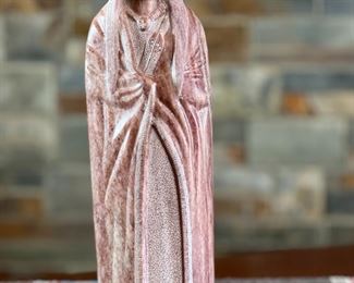 Navajo Roy Yazzie Alabaster Sculpture Where are the Eagles Soap Stone Native American  Carving	12 inches high	
