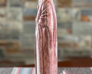 Navajo Roy Yazzie Alabaster Sculpture Where are the Eagles Soap Stone Native American  Carving	12 inches high	
