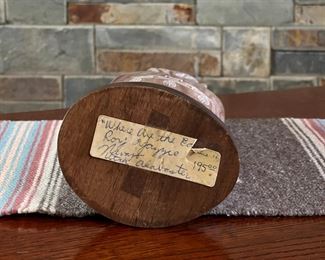 Navajo Roy Yazzie Alabaster Sculpture Where are the Eagles Soap Stone Native American  Carving	12 inches high	
