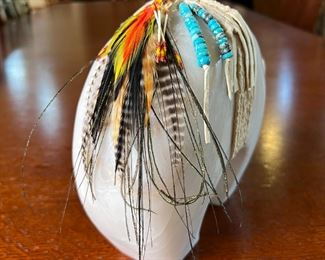 Large Carved Stone Zuni Bear Sculpture Native American 	7.5 x 9.5 x 3.5in	
