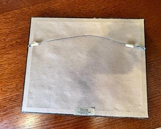 Signed Tillier Wesley Ready and Waiting Print Horse Art	Frame: 9x 11in	
