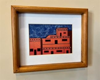 Hopi Sunset Uen Tillie Troy Navajo Framed Art	Frame: 9.25 x 11.5in	
