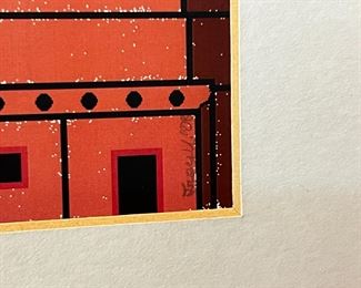 Hopi Sunset Uen Tillie Troy Navajo Framed Art	Frame: 9.25 x 11.5in	
