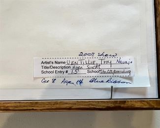 Hopi Sunset Uen Tillie Troy Navajo Framed Art	Frame: 9.25 x 11.5in	
