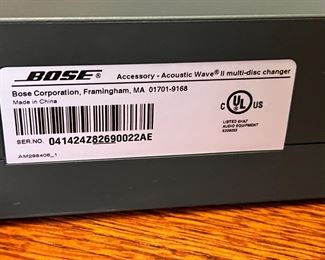 Bose Acoustic Wave Radio Music System II with Multi Disc Changer 	14 x 18 x 8in	HxWxD
