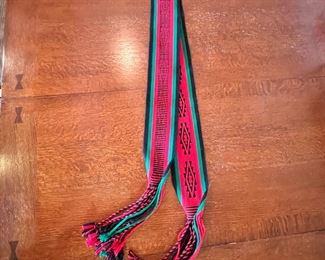 Navajo Hand Woven Wool Ceremonial Sash	80 x 4in	
