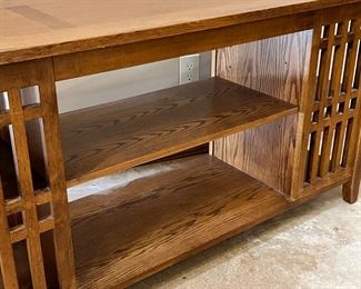 Mission Oak Sofa Table Arts And Crafts 	27.75 x 54 x 18in	HxWxD
