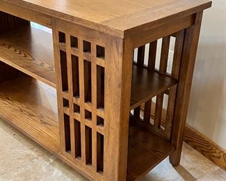 Mission Oak Sofa Table Arts And Crafts 	27.75 x 54 x 18in	HxWxD
