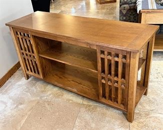 Mission Oak Sofa Table Arts And Crafts 	27.75 x 54 x 18in	HxWxD
