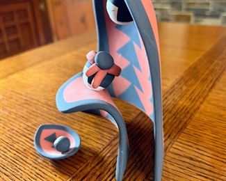 Hopi Zuni PB Shebola 3pc Pottery Nativity PATRICIA BAXTER Native American 	5.5 x 6.5in	
