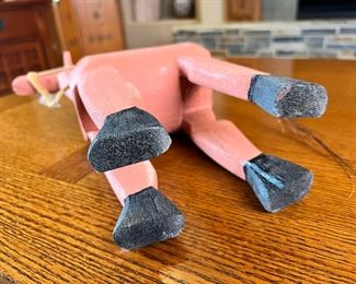 Folk Art Carved Wood Horse	13 inches high	
