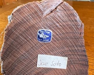 Jose Soto Iron Wood Horse carving	9.75 inches high.	
