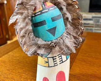  Hopi Kachina Cradle Doll Native American Cradleboard 	9 inches high	
