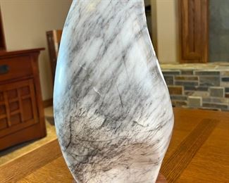 Jay Tsoodle Native American Alabaster Sculpture Carved  Soapstone 	16 x 6 x 8in	HxWxD
