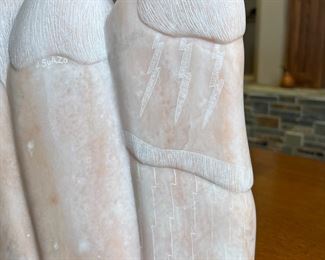 John Suazo Taos Pueblo 3 Women Alabaster Sculpture Native American Carved Soapstone 	14 x 10 x 4.5in	HxWxD
