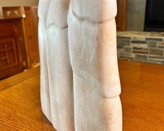 John Suazo Taos Pueblo 3 Women Alabaster Sculpture Native American Carved Soapstone 	14 x 10 x 4.5in	HxWxD

